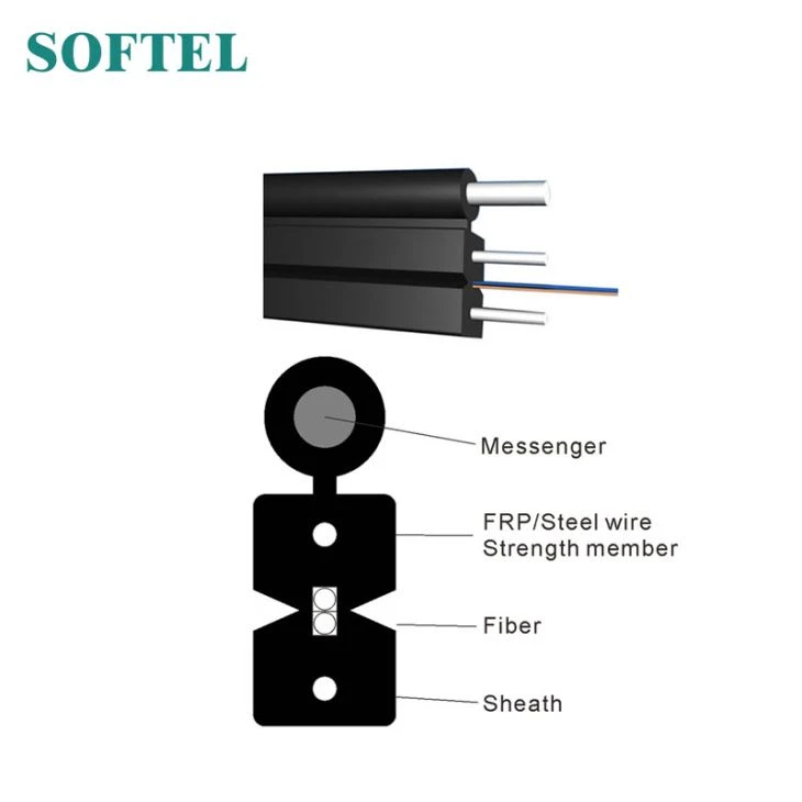 GJYXCH FTTH Drop kabel s Messengerem